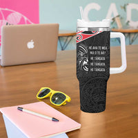 Aotearoa Toitu Te Tiriti Tumbler With Handle New Zealand Honour The Treaty LT05 - Polynesian Pride