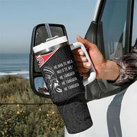 Aotearoa Toitu Te Tiriti Tumbler With Handle New Zealand Honour The Treaty LT05 - Polynesian Pride