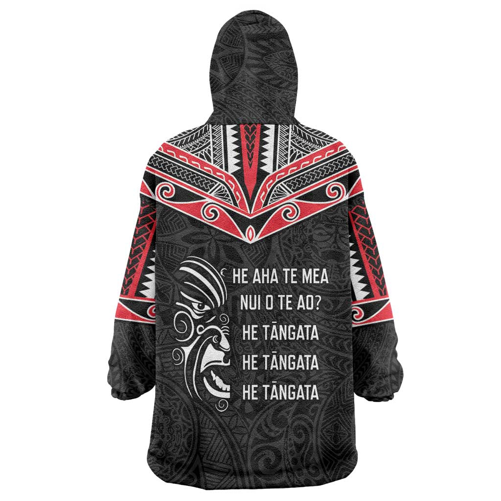 Aotearoa Toitu Te Tiriti Wearable Blanket Hoodie New Zealand Honour The Treaty LT05 - Polynesian Pride
