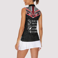 Aotearoa Toitu Te Tiriti Women Sleeveless Polo Shirt New Zealand Honour The Treaty