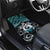New Zealand Maori Car Mats Poutama Pikorua Turquoise Paua Shell