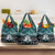 New Zealand Maori Grocery Bag Poutama Pikorua Turquoise Paua Shell