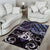 New Zealand Maori Area Rug Poutama Pikorua Purple Paua Shell