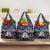 New Zealand Maori Grocery Bag Poutama Pikorua Purple Paua Shell