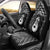 New Zealand Maori Car Seat Cover Poutama Manaia Black Paua Shell