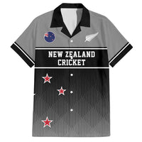 Custom New Zealand Cricket Family Matching Off Shoulder Short Dress and Hawaiian Shirt Black Cap Unbeatable LT05 Dad's Shirt - Short Sleeve Black - Polynesian Pride