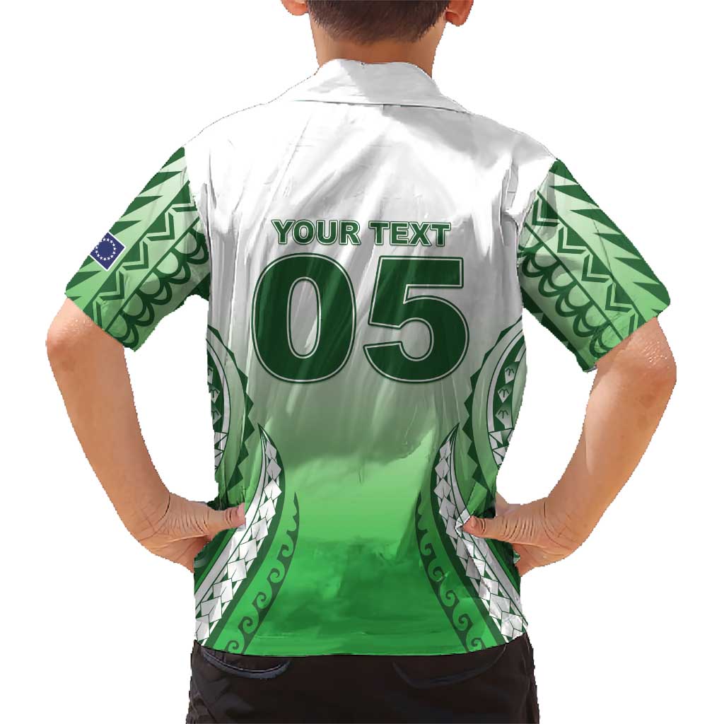 Custom Cook Islands Avaiki Rugby Family Matching Mermaid Dress and Hawaiian Shirt Go Champions LT05 - Polynesian Pride