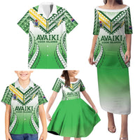 Custom Cook Islands Avaiki Rugby Family Matching Puletasi and Hawaiian Shirt Go Champions - Polynesian Pride