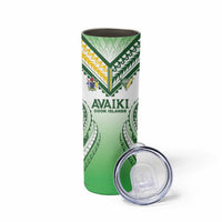 Custom Cook Islands Avaiki Rugby Skinny Tumbler Go Champions LT05 - Polynesian Pride