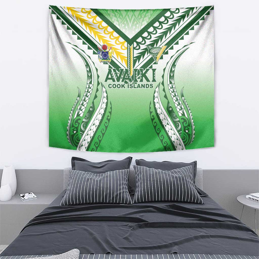 Cook Islands Avaiki Rugby Tapestry Go Champions - Polynesian Pride