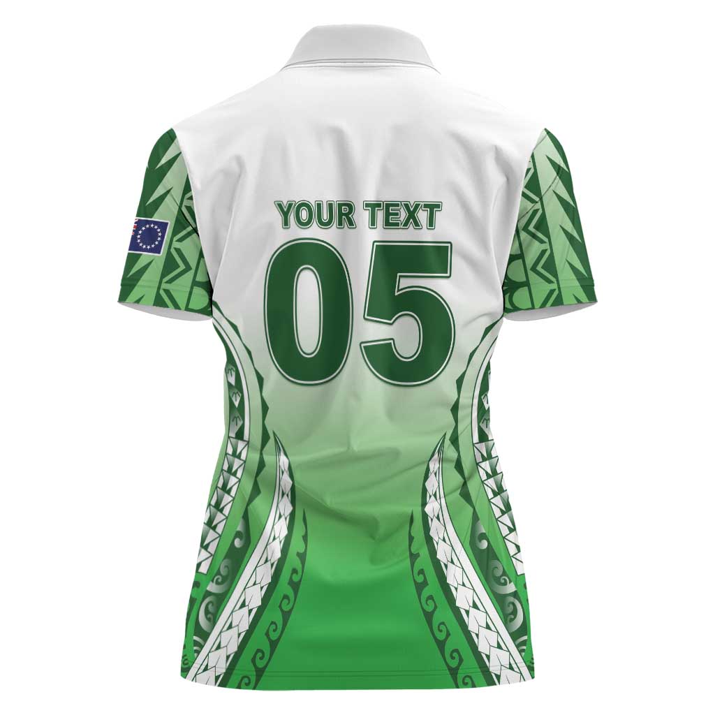 Custom Cook Islands Avaiki Rugby Women Polo Shirt Go Champions - Polynesian Pride