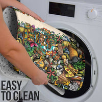 Hawaii And Japan Bathroom Set Tiki With Oni Mask LT05 - Polynesian Pride