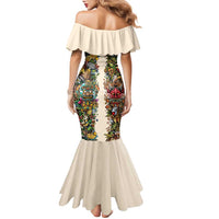 Hawaii And Japan Family Matching Mermaid Dress and Hawaiian Shirt Tiki With Oni Mask LT05 - Polynesian Pride