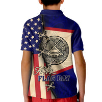 American Samoa Flag Day Kid Polo Shirt Polynesian Tribal Pattern LT05 - Polynesian Pride