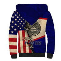 American Samoa Flag Day Sherpa Hoodie Polynesian Tribal Pattern LT05 - Polynesian Pride