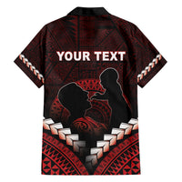 Personalised Tonga Happy Father's Day Family Matching Long Sleeve Bodycon Dress and Hawaiian Shirt Ofa Lahi Atu Dad Polynesian Tribal LT05 - Polynesian Pride