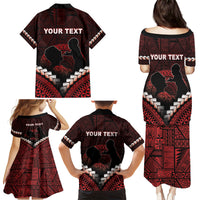 Personalised Tonga Happy Father's Day Family Matching Puletasi and Hawaiian Shirt Ofa Lahi Atu Dad Polynesian Tribal LT05 - Polynesian Pride