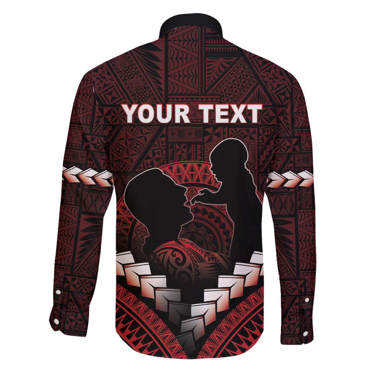 Personalised Tonga Happy Father's Day Family Matching Puletasi and Hawaiian Shirt Ofa Lahi Atu Dad Polynesian Tribal LT05 - Polynesian Pride
