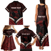 Personalised Tonga Happy Father's Day Family Matching Tank Maxi Dress and Hawaiian Shirt Ofa Lahi Atu Dad Polynesian Tribal LT05 - Polynesian Pride