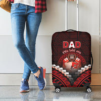 Tonga Happy Father's Day Luggage Cover Ofa Lahi Atu Dad Polynesian Tribal
