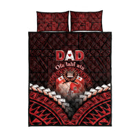 Tonga Happy Father's Day Quilt Bed Set Ofa Lahi Atu Dad Polynesian Tribal LT05 - Polynesian Pride