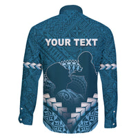 Personalised Fiji Happy Father's Day Family Matching Puletasi and Hawaiian Shirt Au Lomani Iko Dad Polynesian Tribal LT05 - Polynesian Pride