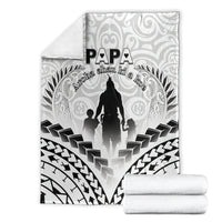 New Zealand Happy Father's Day Blanket Aroha Ahau Ki A Koe Papa Polynesian Tribal