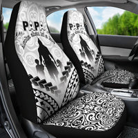 New Zealand Happy Father's Day Car Seat Cover Aroha Ahau Ki A Koe Papa Polynesian Tribal LT05 - Polynesian Pride