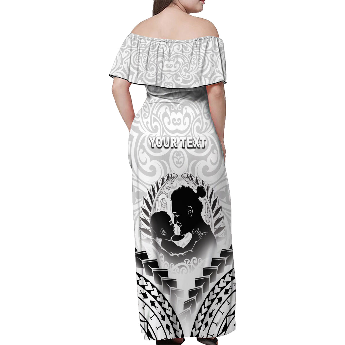 Personalised New Zealand Happy Father's Day Family Matching Off Shoulder Maxi Dress and Hawaiian Shirt Aroha Ahau Ki A Koe Papa Polynesian Tribal LT05 - Polynesian Pride