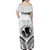 Personalised New Zealand Happy Father's Day Family Matching Off Shoulder Maxi Dress and Hawaiian Shirt Aroha Ahau Ki A Koe Papa Polynesian Tribal LT05 - Polynesian Pride