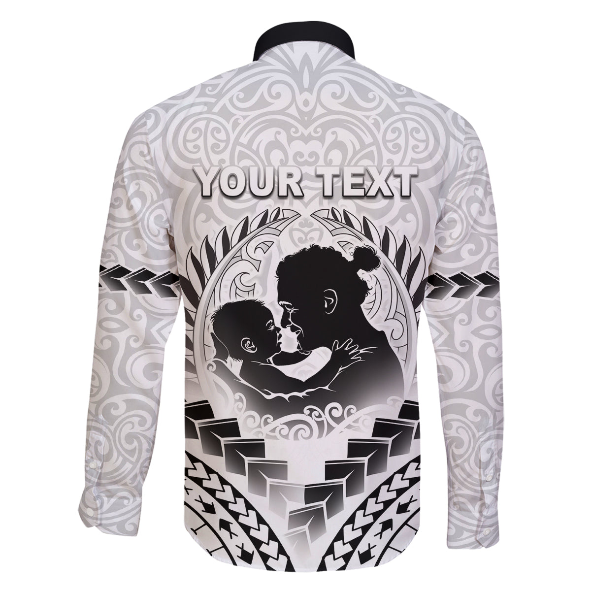 Personalised New Zealand Happy Father's Day Family Matching Off Shoulder Short Dress and Hawaiian Shirt Aroha Ahau Ki A Koe Papa Polynesian Tribal LT05 - Polynesian Pride