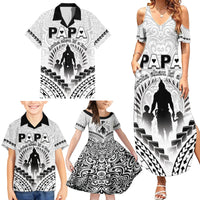 Personalised New Zealand Happy Father's Day Family Matching Summer Maxi Dress and Hawaiian Shirt Aroha Ahau Ki A Koe Papa Polynesian Tribal LT05 - Polynesian Pride