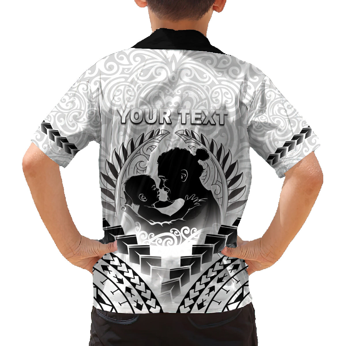Personalised New Zealand Happy Father's Day Family Matching Tank Maxi Dress and Hawaiian Shirt Aroha Ahau Ki A Koe Papa Polynesian Tribal LT05 - Polynesian Pride
