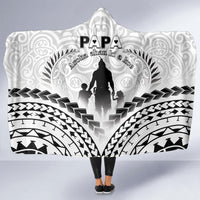 New Zealand Happy Father's Day Hooded Blanket Aroha Ahau Ki A Koe Papa Polynesian Tribal LT05 - Polynesian Pride