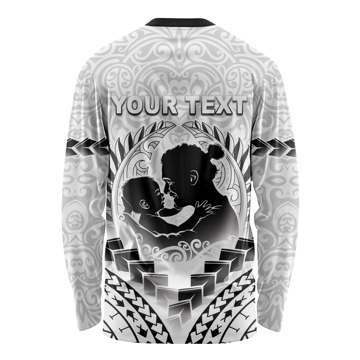 Personalised New Zealand Happy Father's Day Long Sleeve Shirt Aroha Ahau Ki A Koe Papa Polynesian Tribal LT05 - Polynesian Pride