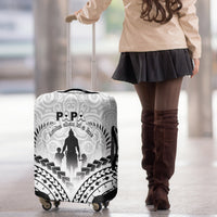 New Zealand Happy Father's Day Luggage Cover Aroha Ahau Ki A Koe Papa Polynesian Tribal LT05 - Polynesian Pride