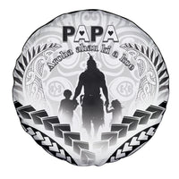 New Zealand Happy Father's Day Spare Tire Cover Aroha Ahau Ki A Koe Papa Polynesian Tribal