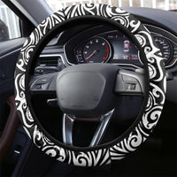 New Zealand Happy Father's Day Steering Wheel Cover Aroha Ahau Ki A Koe Papa Polynesian Tribal LT05 - Polynesian Pride