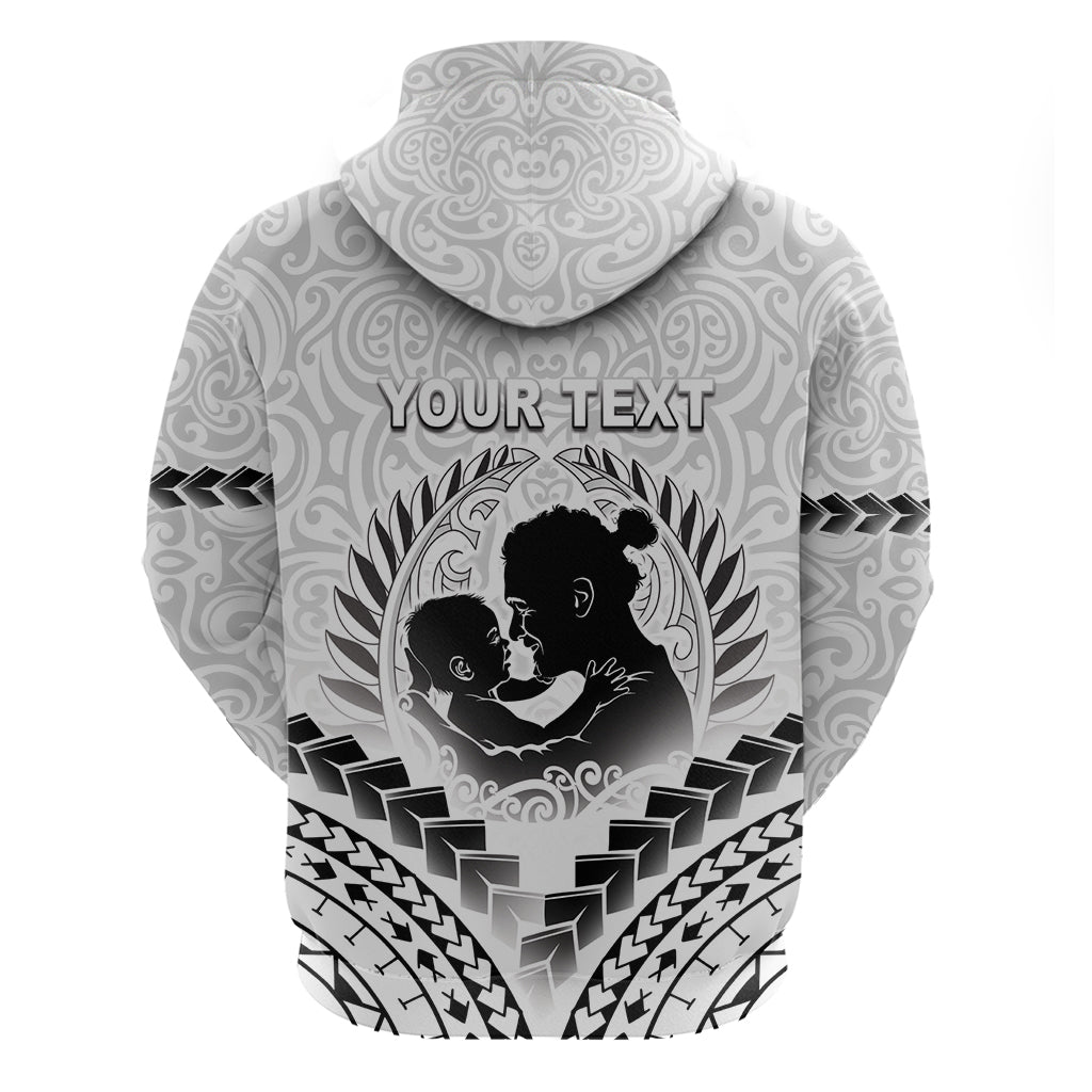 Personalised New Zealand Happy Father's Day Zip Hoodie Aroha Ahau Ki A Koe Papa Polynesian Tribal LT05 - Polynesian Pride