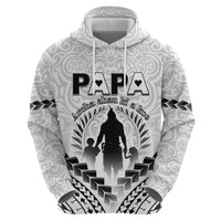 Personalised New Zealand Happy Father's Day Zip Hoodie Aroha Ahau Ki A Koe Papa Polynesian Tribal LT05 - Polynesian Pride