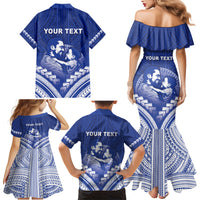 Personalised Samoa Happy Father's Day Family Matching Mermaid Dress and Hawaiian Shirt Ou Te Alofa Ia Te Oe Tama Dad Polynesian Tribal LT05 - Polynesian Pride