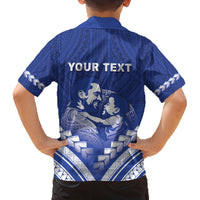 Personalised Samoa Happy Father's Day Family Matching Off Shoulder Maxi Dress and Hawaiian Shirt Ou Te Alofa Ia Te Oe Tama Dad Polynesian Tribal LT05 - Polynesian Pride