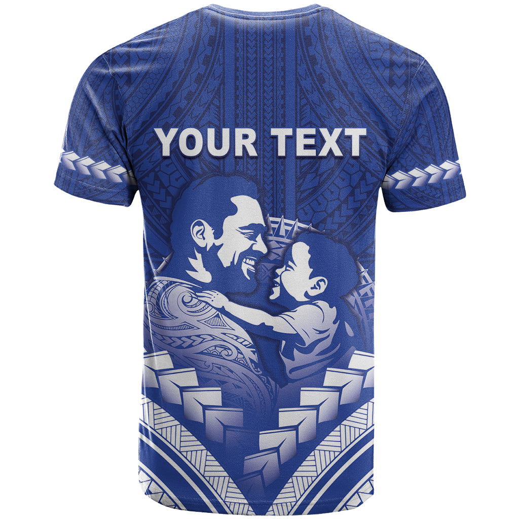 Personalised Samoa Happy Father's Day T Shirt Ou Te Alofa Ia Te Oe Tama Dad Polynesian Tribal