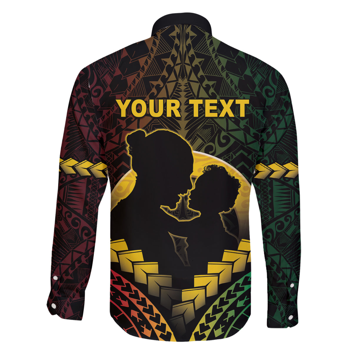 Personalised Vanuatu Happy Father's Day Family Matching Puletasi and Hawaiian Shirt Mi Lavem Yu Papa Polynesian Tribal LT05 - Polynesian Pride
