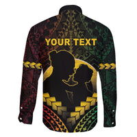 Personalised Vanuatu Happy Father's Day Family Matching Tank Maxi Dress and Hawaiian Shirt Mi Lavem Yu Papa Polynesian Tribal LT05 - Polynesian Pride