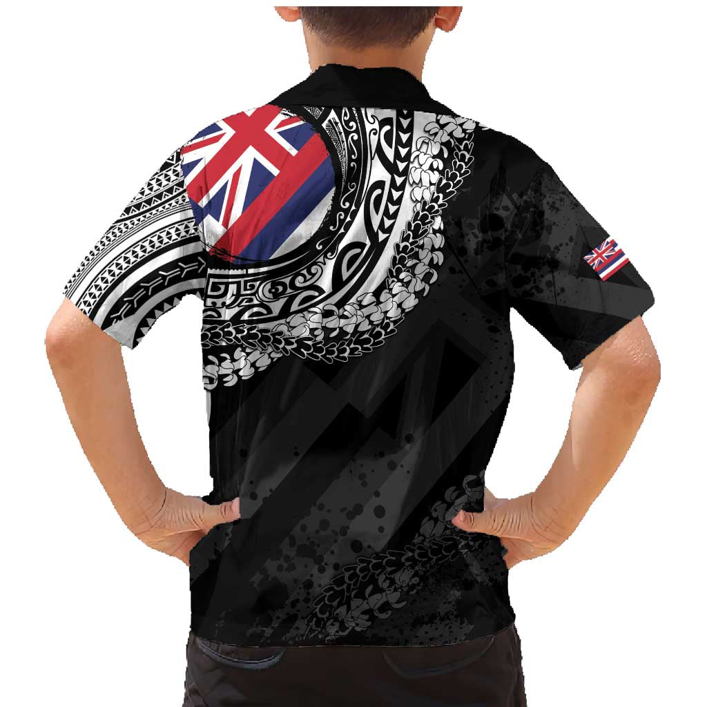 Hawaii Flag Day Family Matching Mermaid Dress and Hawaiian Shirt Hawaiian Maile Lei LT05 - Polynesian Pride