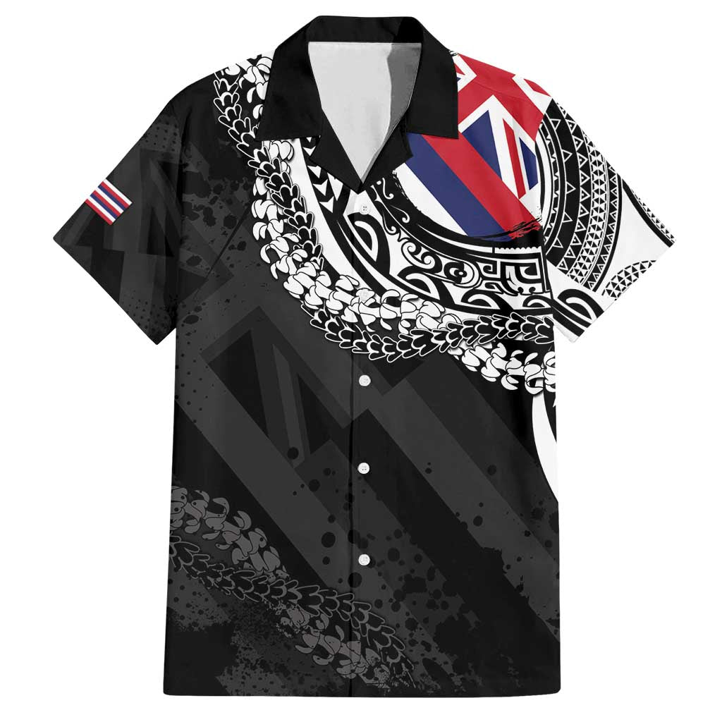 Hawaii Flag Day Family Matching Puletasi and Hawaiian Shirt Hawaiian Maile Lei