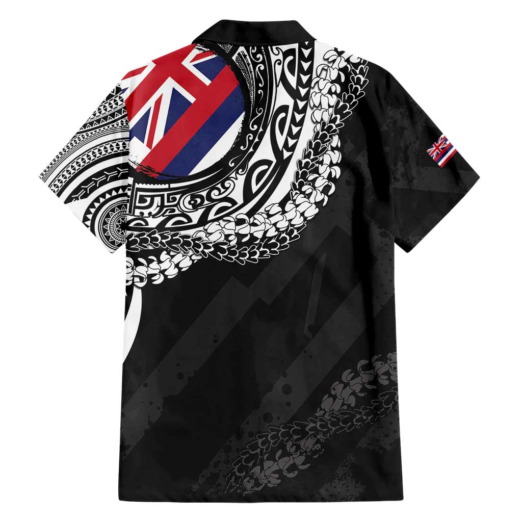 Hawaii Flag Day Family Matching Short Sleeve Bodycon Dress and Hawaiian Shirt Hawaiian Maile Lei LT05 - Polynesian Pride