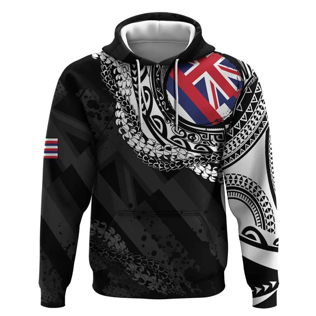 Hawaii Flag Day Hoodie Hawaiian Maile Lei
