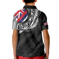 Hawaii Flag Day Kid Polo Shirt Hawaiian Maile Lei
